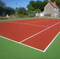 peinture court tennis